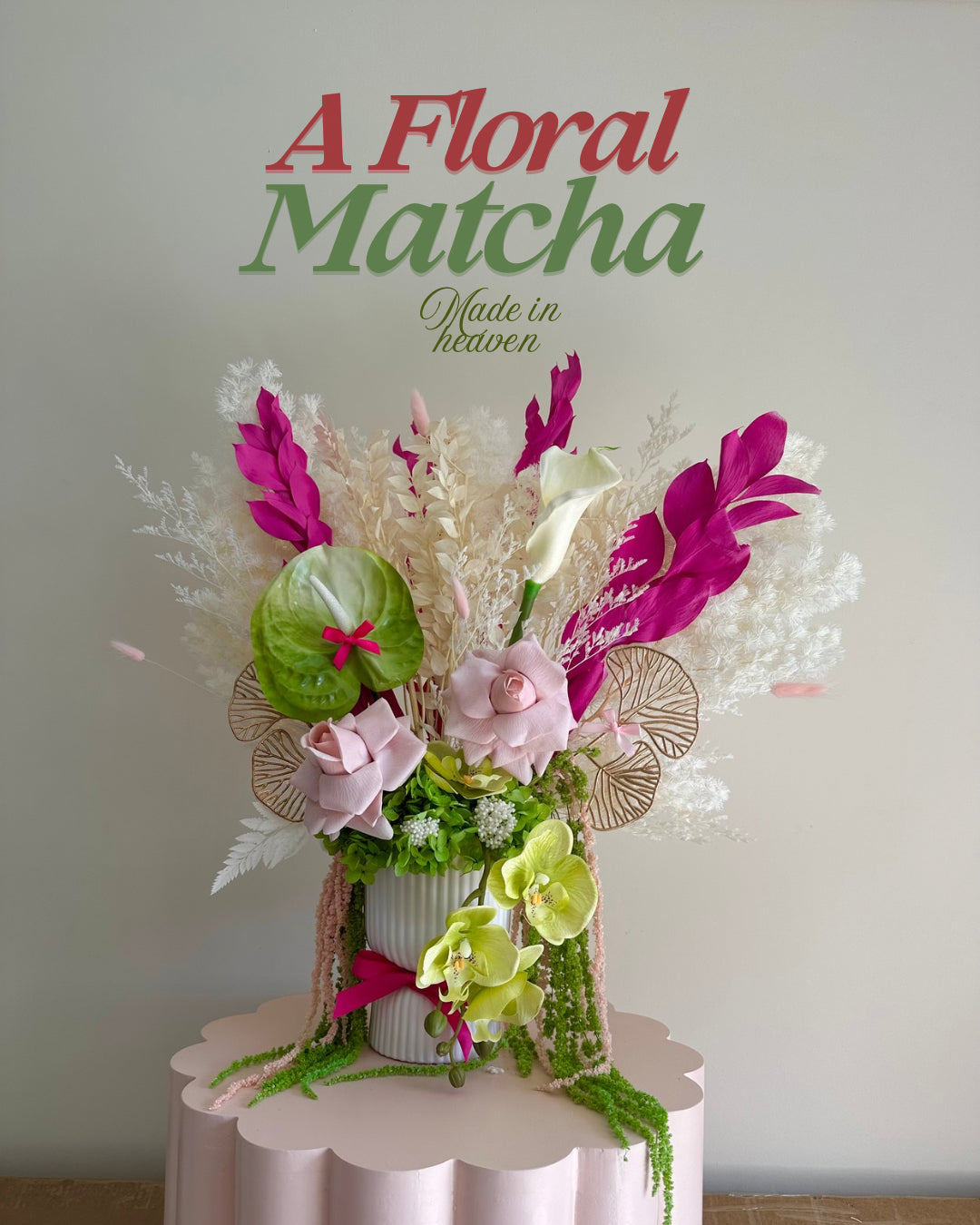Strawberry Matcha Inspired Arrangement **PICKUP & SYDNEY DELIVERY ONLY**