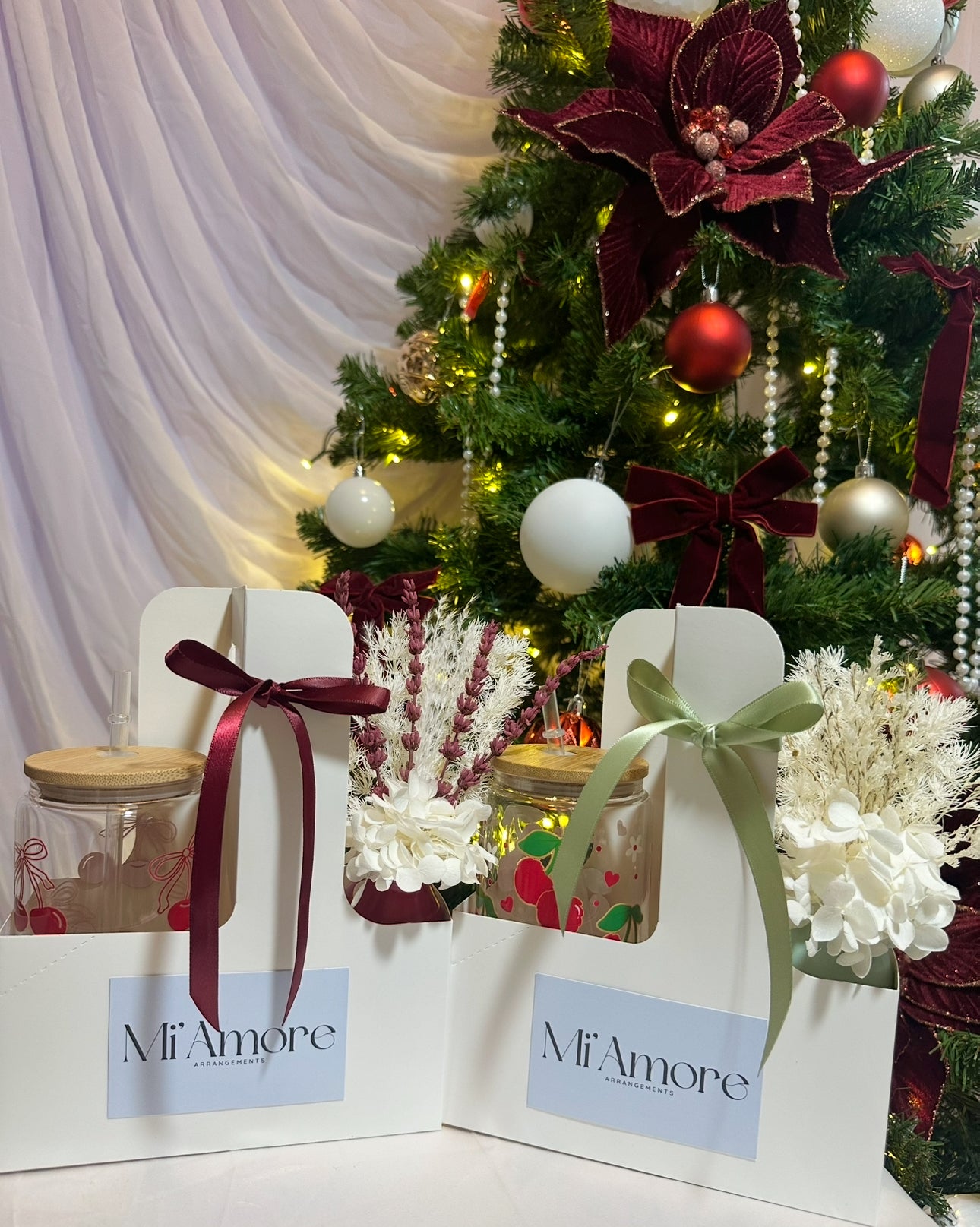 Christmas Sip N Bloom Gift Set