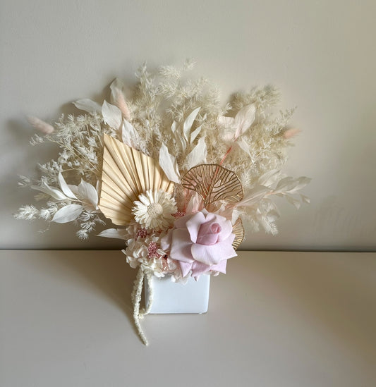 Pink Dried Flower Arrangement