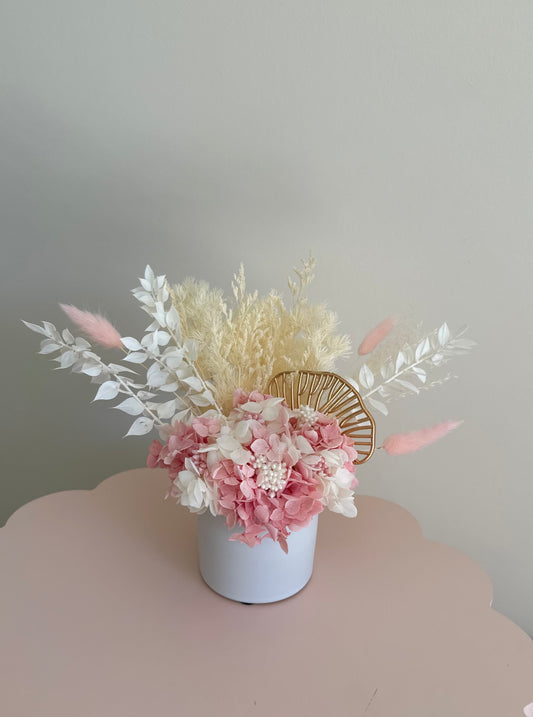 Mini Dried Flower Arrangement Pink
