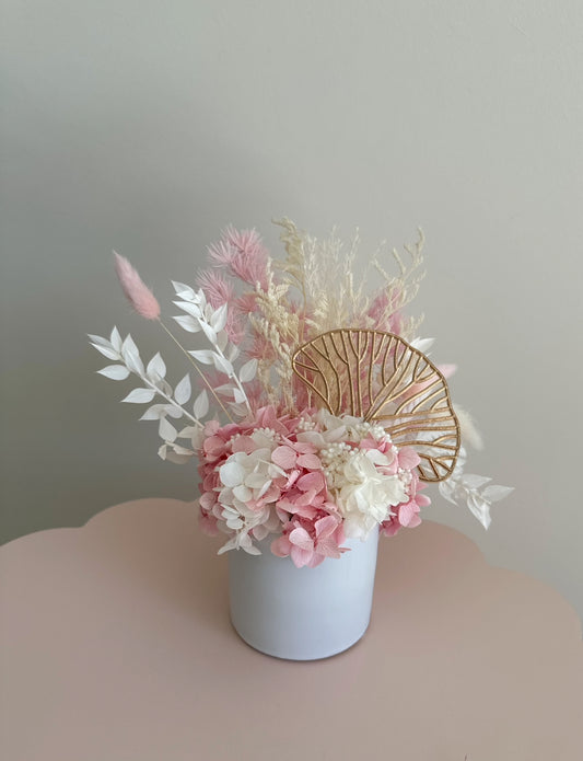 Mini Dried Flower Arrangement Pink